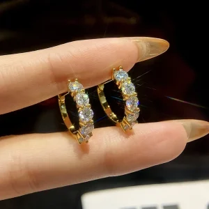 GRA 1.5ct Real Certified Moissanite Diamond Anniversary Earrings for Women Gift 925 Sterling Silver Original Fine Luxury Jewelry